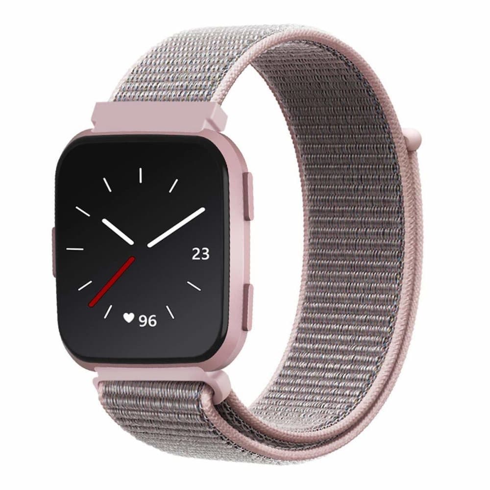 Fitbit Versa / Versa Lite armbånd nylon rosa