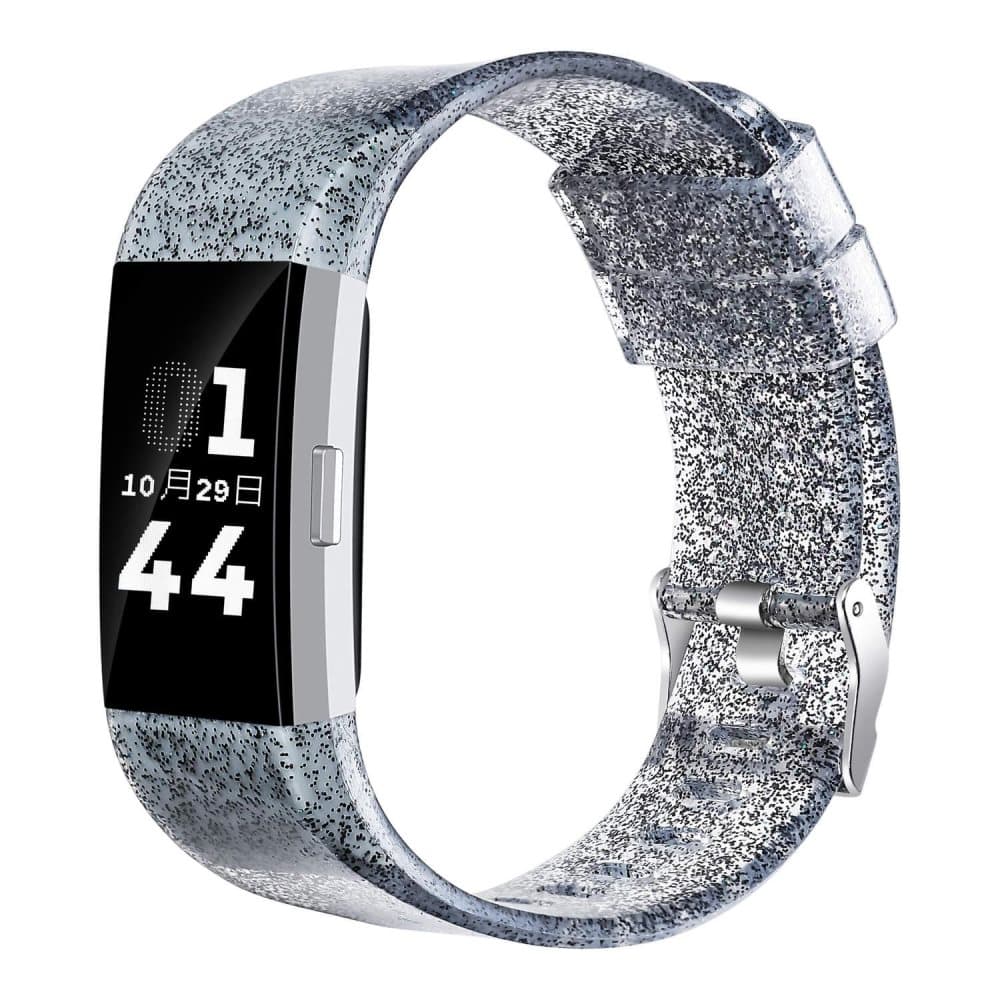 Fitbit Charge 2 armbånd - Sort glitter