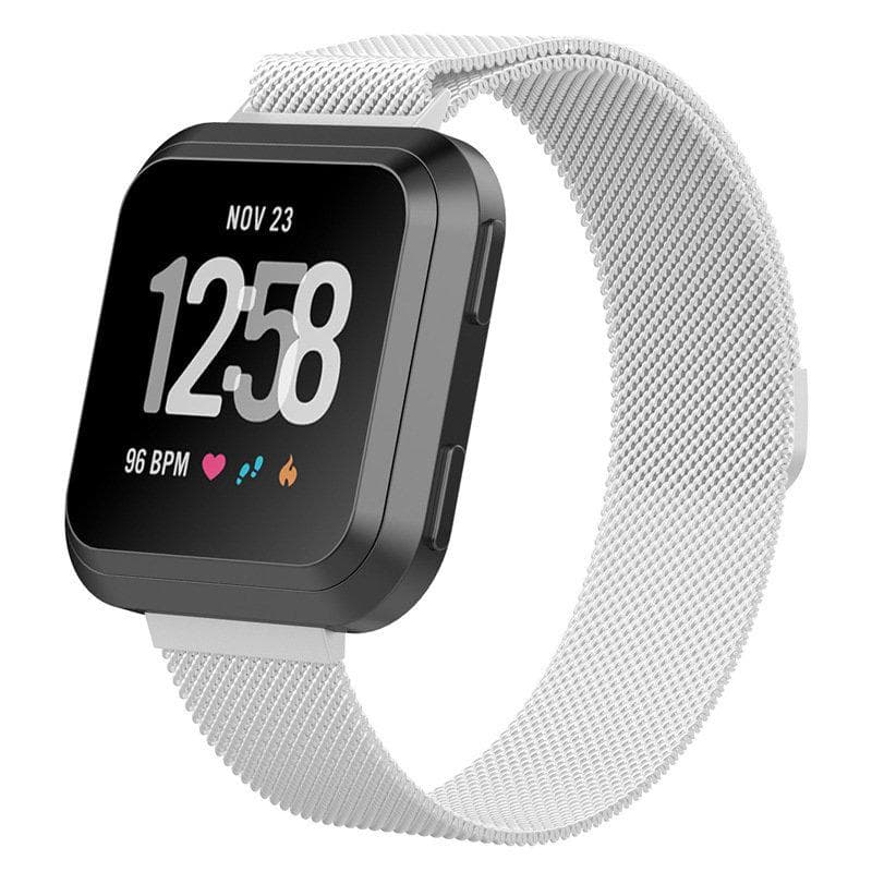 Fitbit Versa / Lite / SE rannekoru Milanese loop hopea (L)
