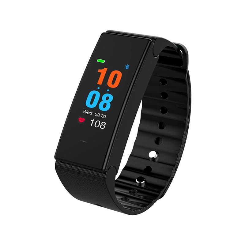 Smart bracelet with PPG+ECG monitos pulse, heartrate- and pressure
