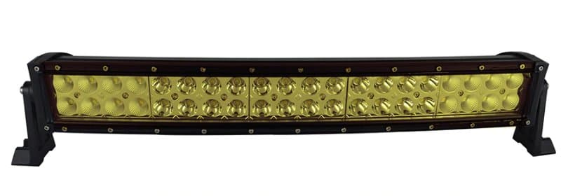 LED-ljusramp 22" 120W ledramp böjd gult ljus 6000K fjärrkontroll