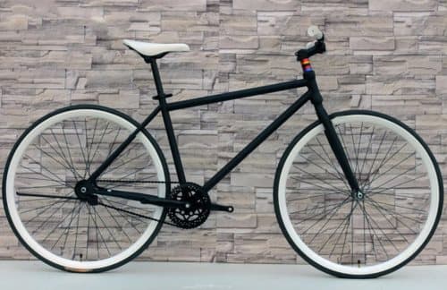 Fixed Gear Cykel svart/vit