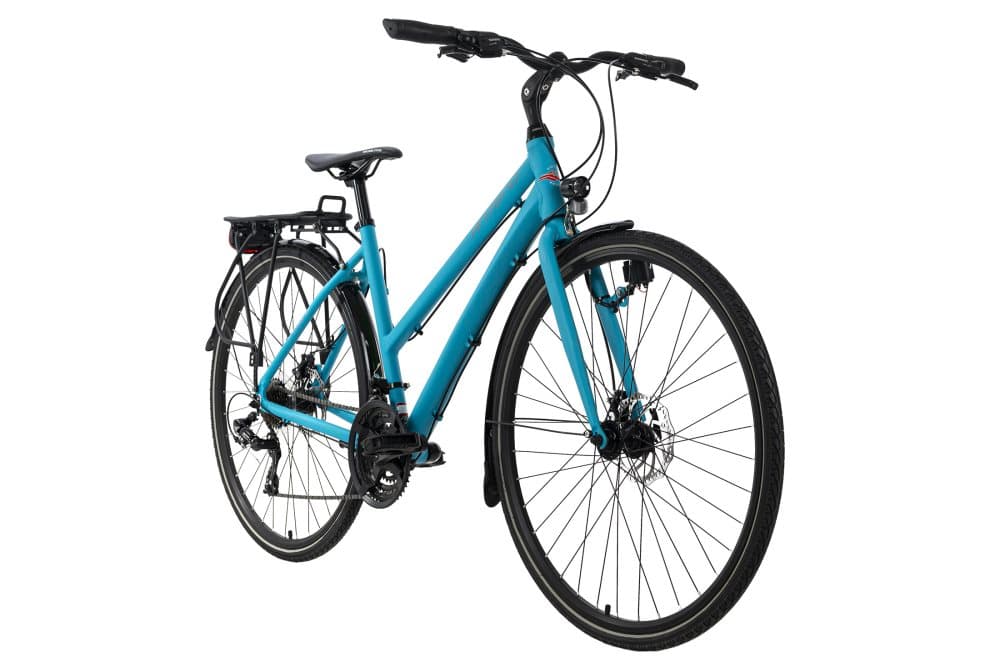 Trekking bike women 28 '' Antero blue aluminum frame frame size 48 cm KS Cycling
