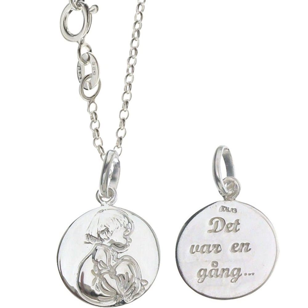 Kalas Halsband Silvermynt Med Gravyr