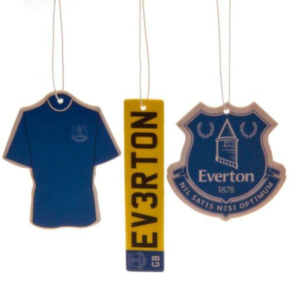 Everton FC Air Fresheners (Pack Of 3)
