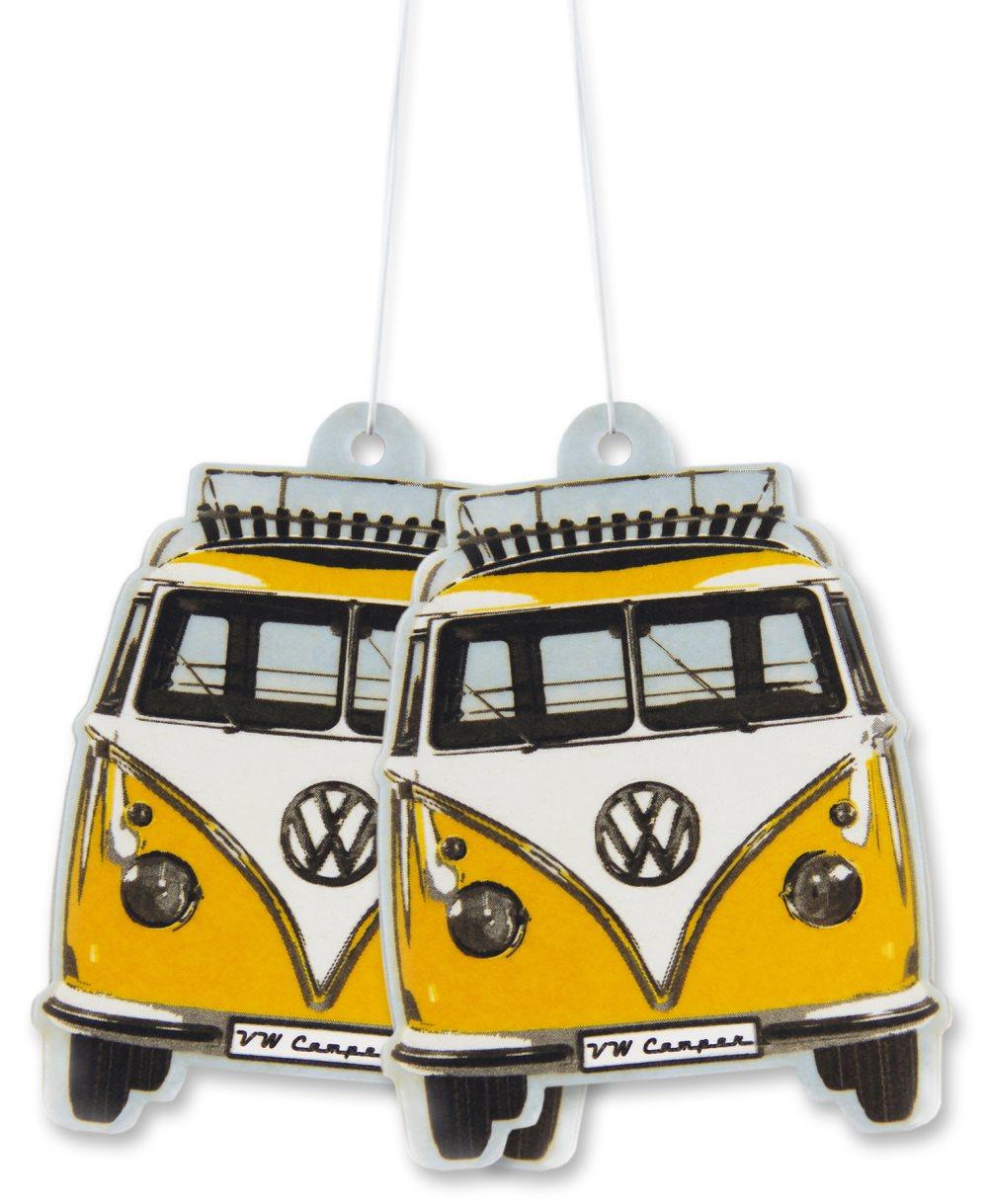 BRISA VW Collection - Volkswagen Bus T1 Camper Van Transporter Duftende bil luftfrisker(Lemon/Yellow/2-pc Set)