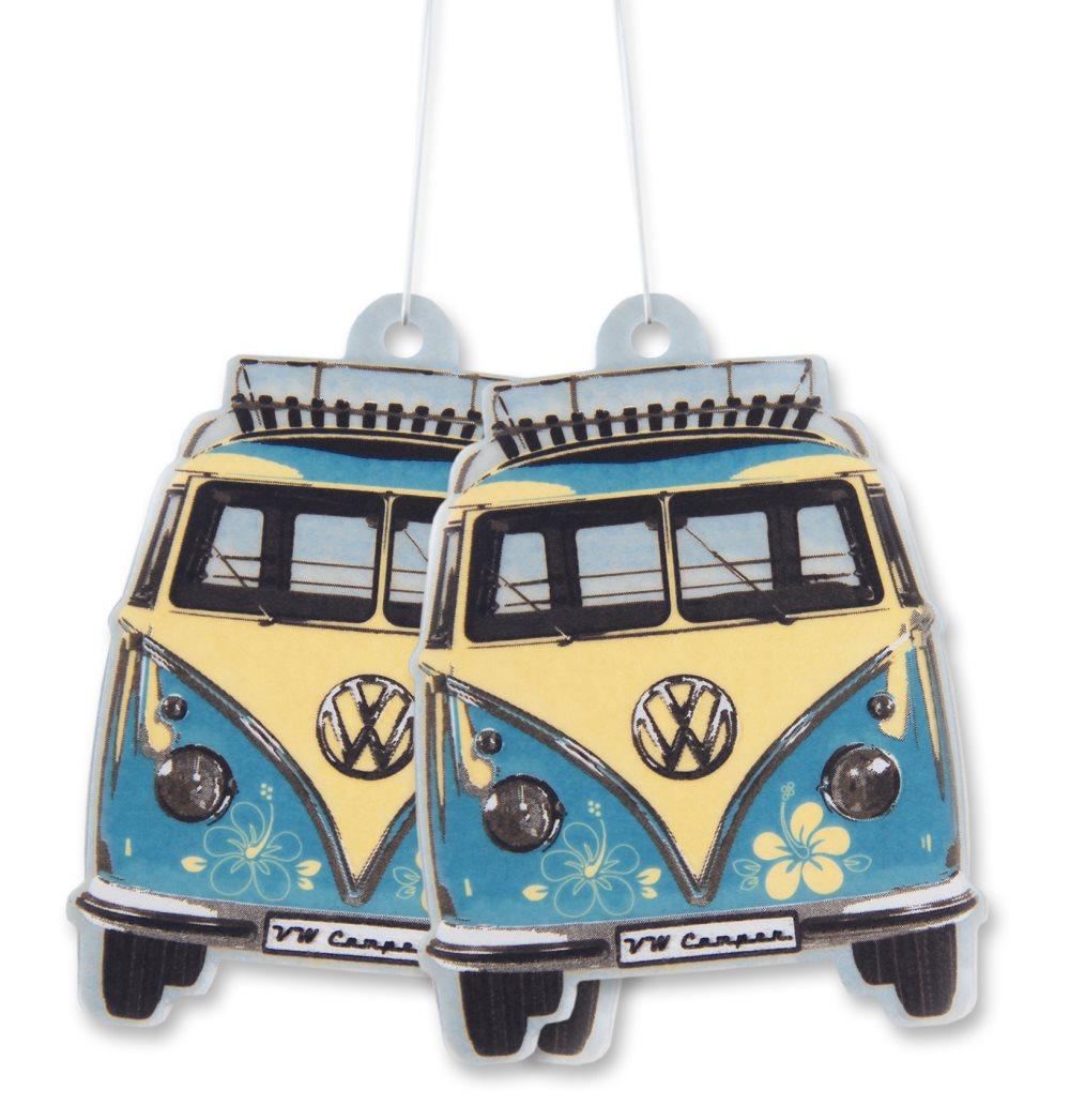 BRISA VW Collection - Volkswagen Bus T1 Camper Van Transporter Duftende bil luftfrisker(Pina Colada/Turquoise/2-pc Set)