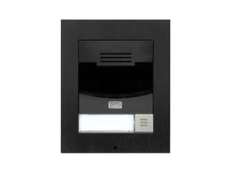 2N Telecommunications EntryCom IP Solo Flush Black, Koblet med ledninger (ikke trådløs), IP54, -40 - 60 °C, IEEE 802.3,IEEE 802.3u, Svart, Metall