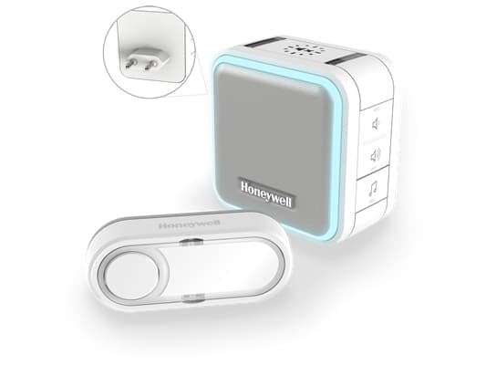 Honeywell DC515SP2, Grå, Vit, 84 dB, IP55, Trådlös, AC, Batteri, 100 - 240 V