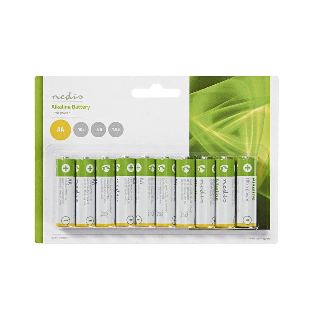 Alkaliska batterier AA 1.5 V 10