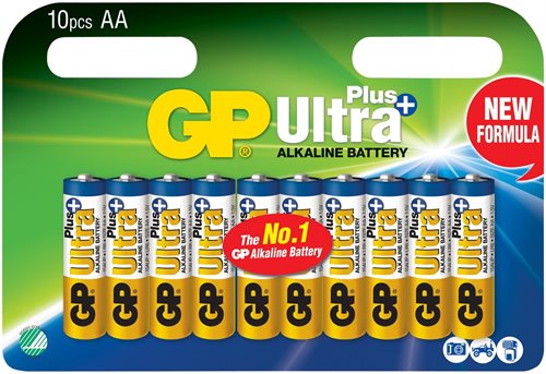 Bild av GP Ultra Plus Alkaliska AA-batterier (LR6) 10-P