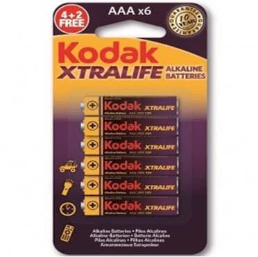 Batterier AAA alkaliska alkaline 6st