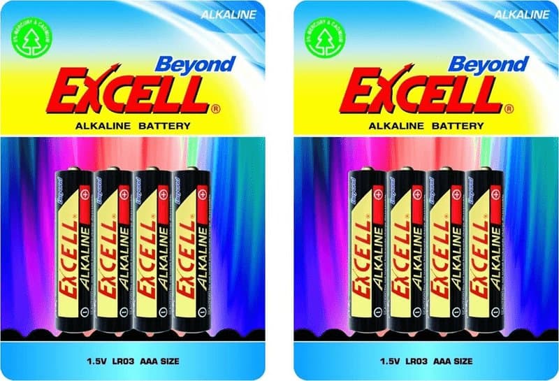 Alkaliska AAA Batterier 8st