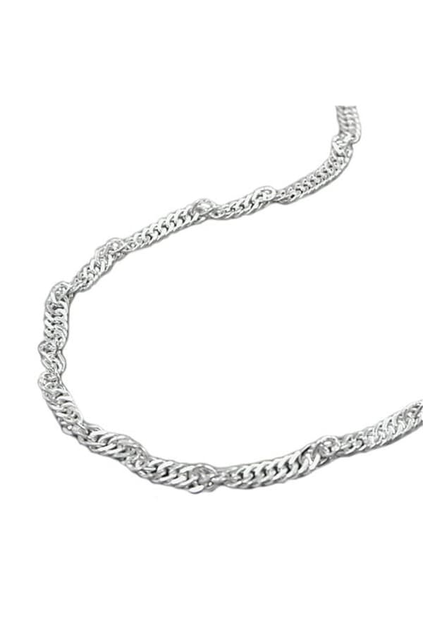 Anklet 2mm Singapore Diamond Cut Silver 925 27cm - GL144350-27