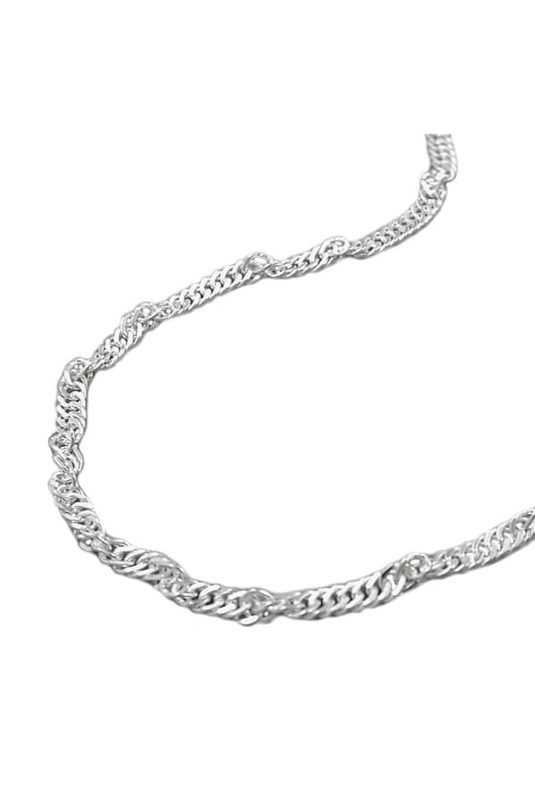 Anklet 2mm Singapore Diamond Cut Silver 925 27cm - GL144350-27