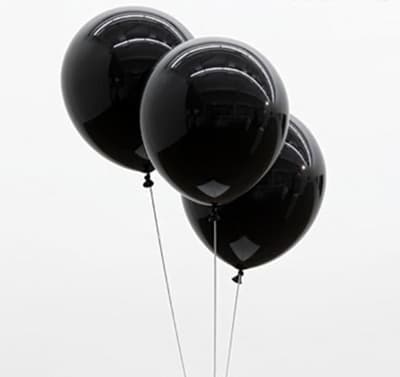 20-pack ballonger svarta, perfekt till bröllop, nyår, kalas
