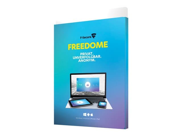 F-Secure Freedome - Bokspakke (1 år) - 5 enheter - Win, Mac, Android, iOS - Nordisk