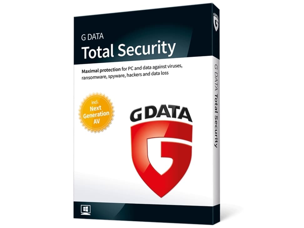 G DATA Total Security 2018, 1, 1 År, Base license, Fysiskt medium