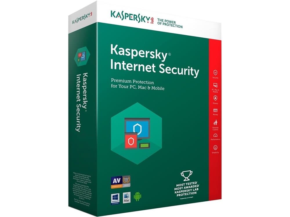 Kaspersky Lab Internet Security 2019, 3 licens/-er, 2 År