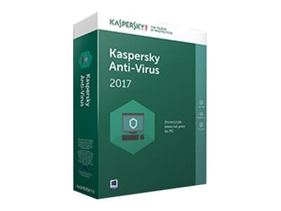 Kaspersky Anti-Virus 2017 - Bokspakke (1 år) - 1 PC - Win - Polsk