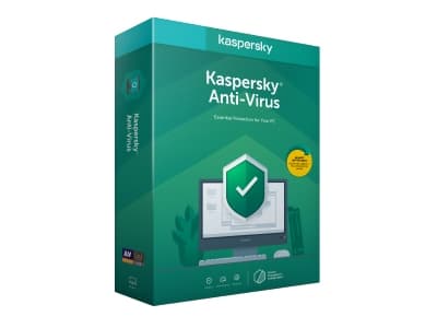 Kaspersky Anti-Virus 2020 - Bokspakke (oppgradering) (1 år) - 1 PC (Frustration-Free Packaging) - Code in Box - Win - Tysk
