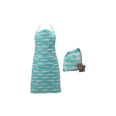 CGB Giftware Harbour Teal Fish Apron and Bag