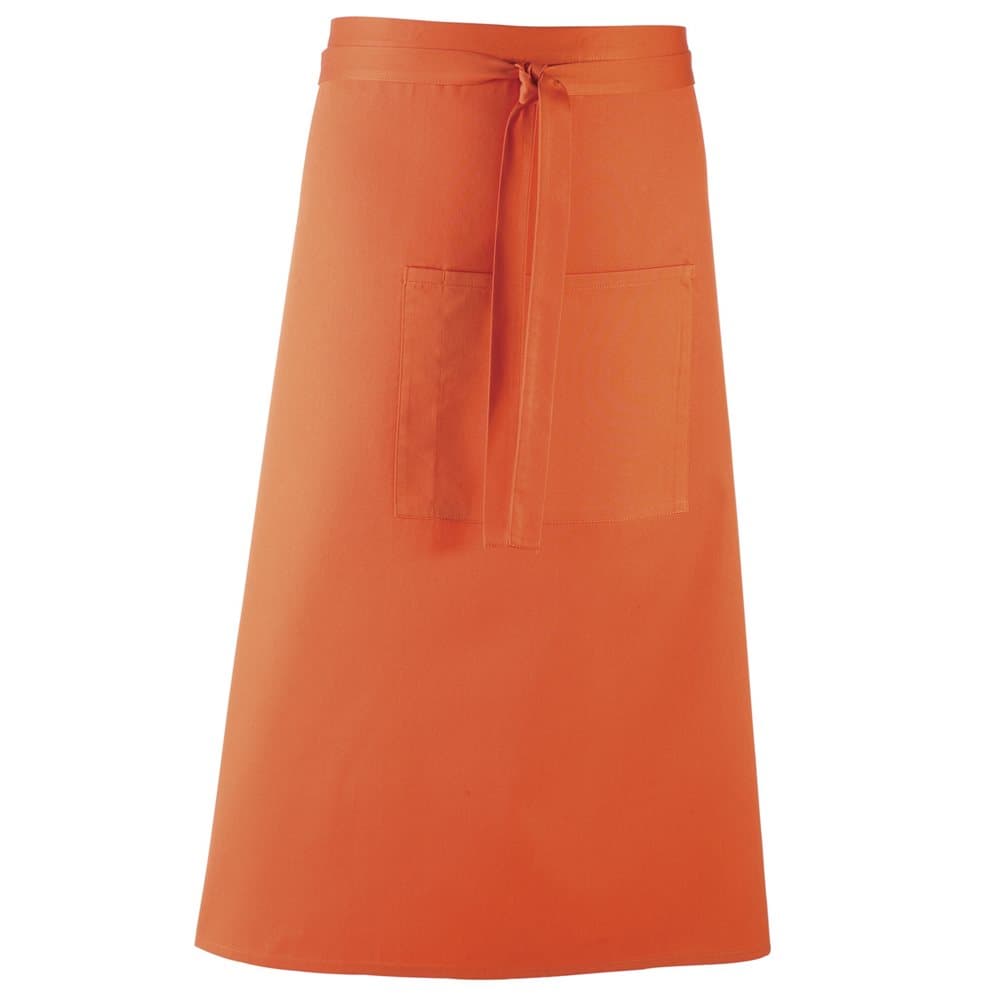Premier Unisex Colours Bar Apron / Workwear (Long Continental Style) (Pack of 2)
