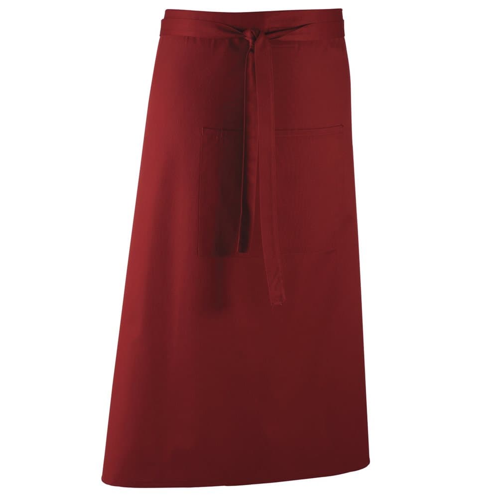 Premier Unisex Colours Bar Apron / Workwear (Long Continental Style) (Pack of 2)