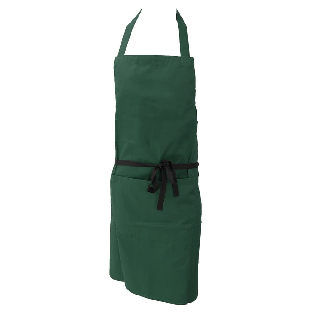 Dennys Ladies/Womens Polycotton Bib Workwear Apron With Pocket (Pack of 2)