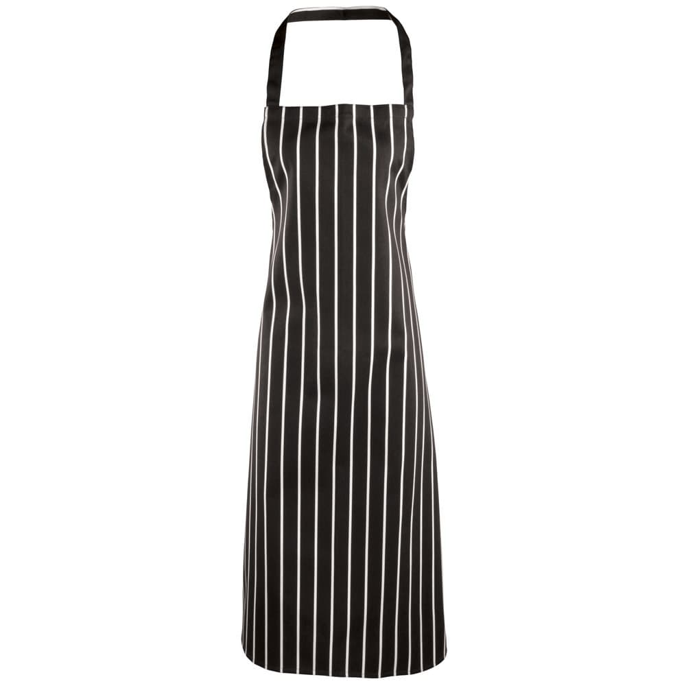 Premier Ladies/Womens Stripe Apron / Workwear (Butchers Style) (Pack of 2)