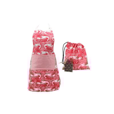 CGB Giftware Harbour Red Lobster Apron and Bag