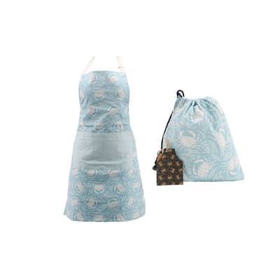 CGB Giftware Harbour Blue Crab Apron and Bag