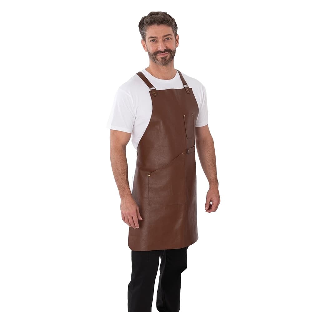 Joseph Alan Unisex Adults Leather Bib Apron
