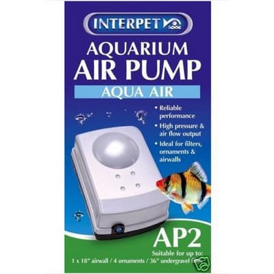 Interpet Limited Aquarium Air Pump Aqua Air AP2 (UK Plug)