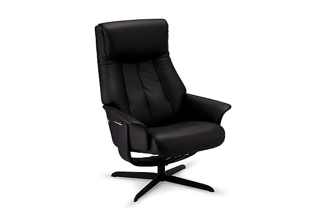 GATHERLEY Reclinerlenestol Laer Svart