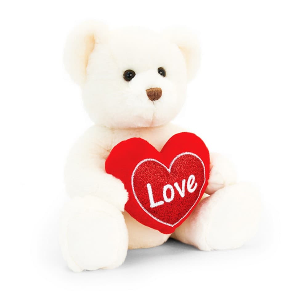 Keel Toys Chester Bear With Heart Plush Toy