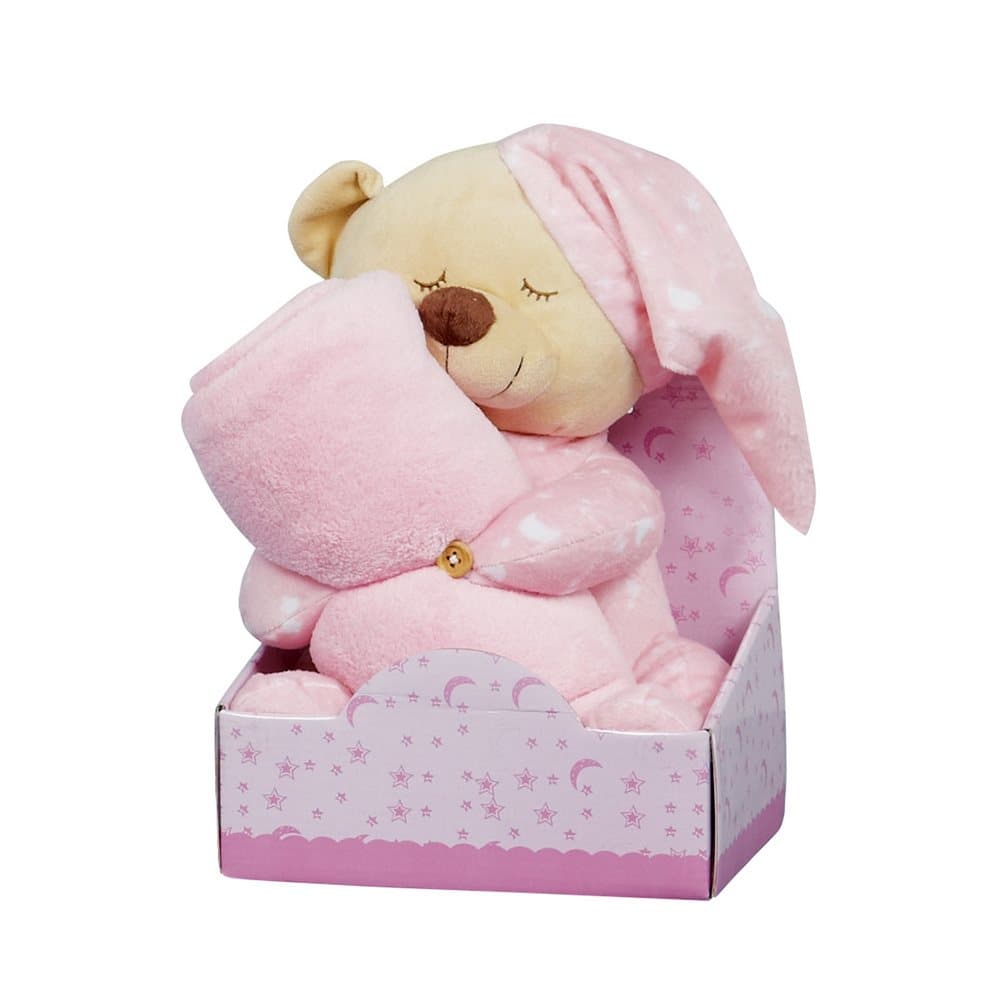 Christmas Shop Bedtime Bear With Blanket