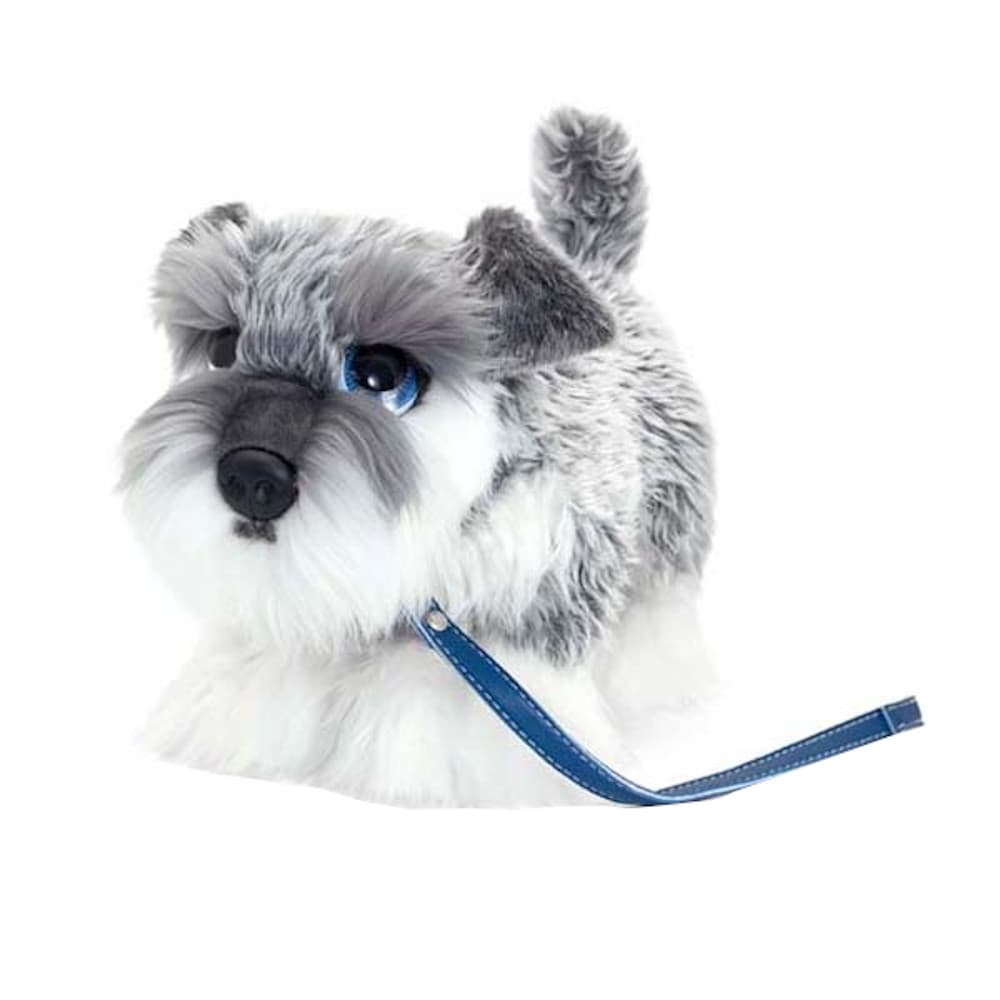 Keel Toys Signature Cuddle Schnauzer Puppy On Lead