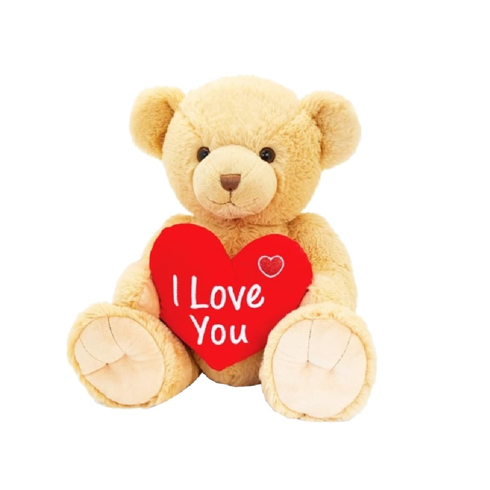Keel Toys Snuggles Bear With Heart Plush Toy