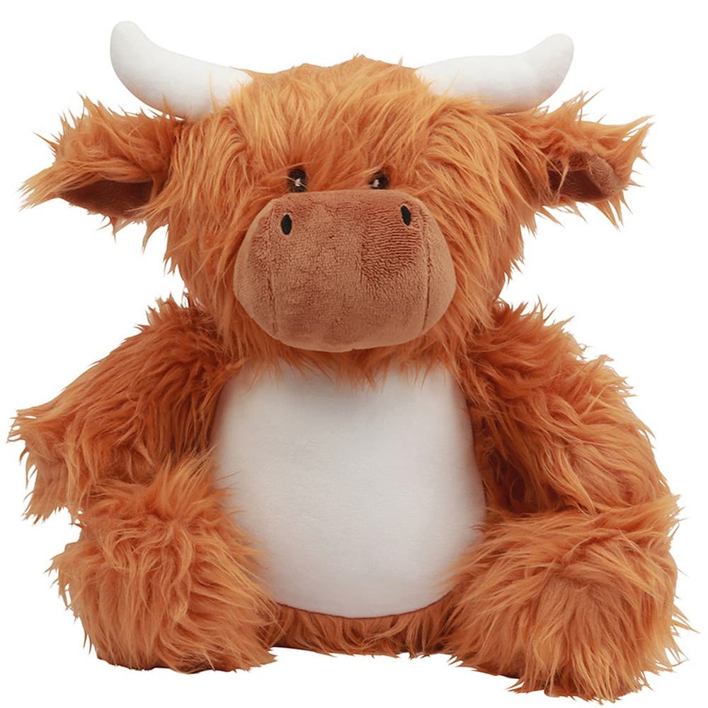 Mumbles Zippie Highland Cow Plush Toy
