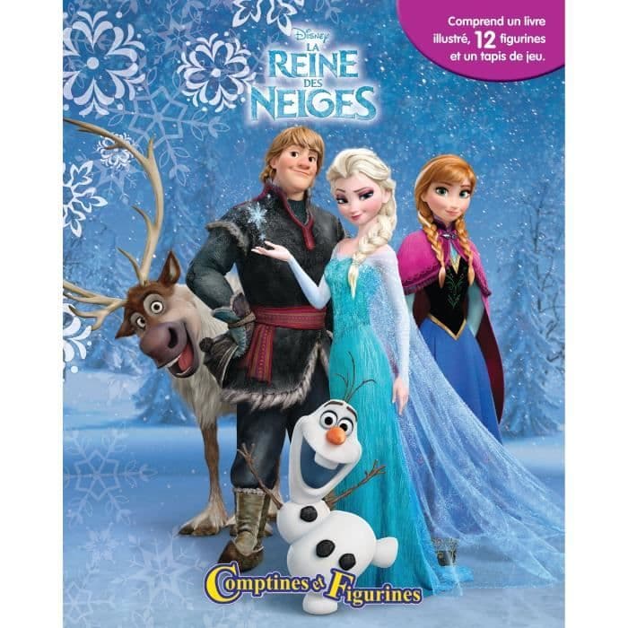 QUEEN OF SNOW 12 figurer og en legematte - 10 sider indbundet bog - Udgaver Phidal