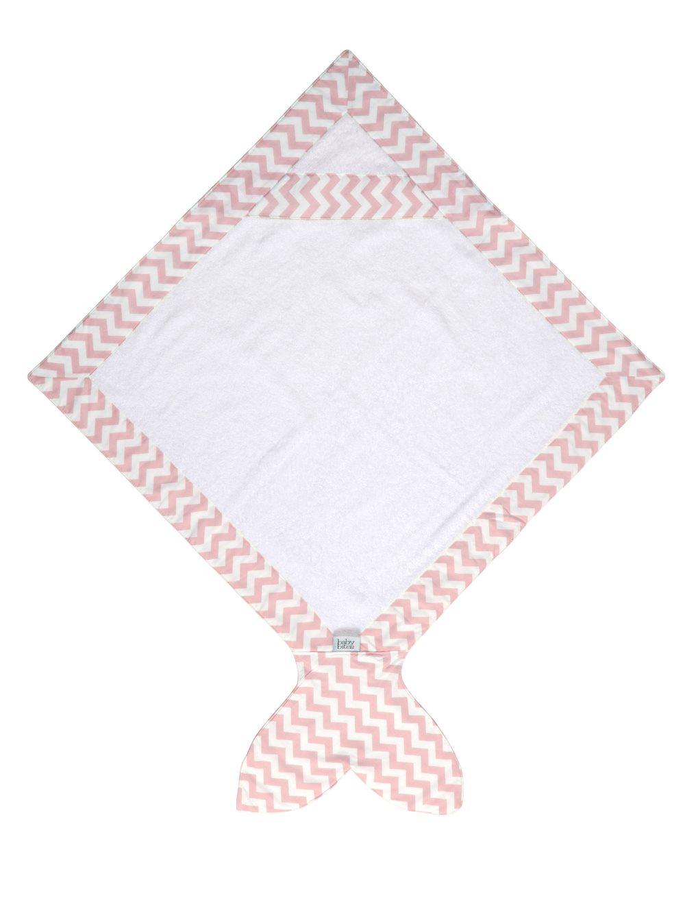 Badcape, Rosa/Vit, Baby Bites