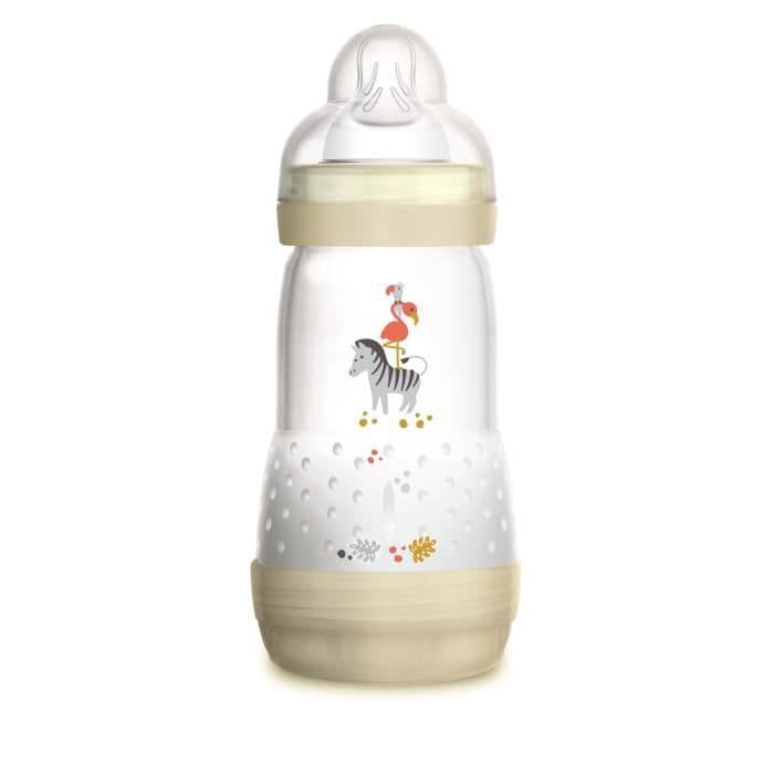 MAM Anti-Colic Easy Start-flaske - 260 ml - 0 til 6 måneder - Flowpeat 2 - hvid