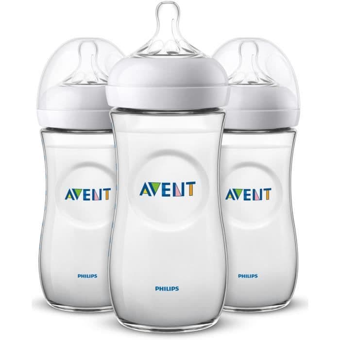 PHILIPS AVENT Uppsättning av 3 naturliga babyflaskor - 330 ml