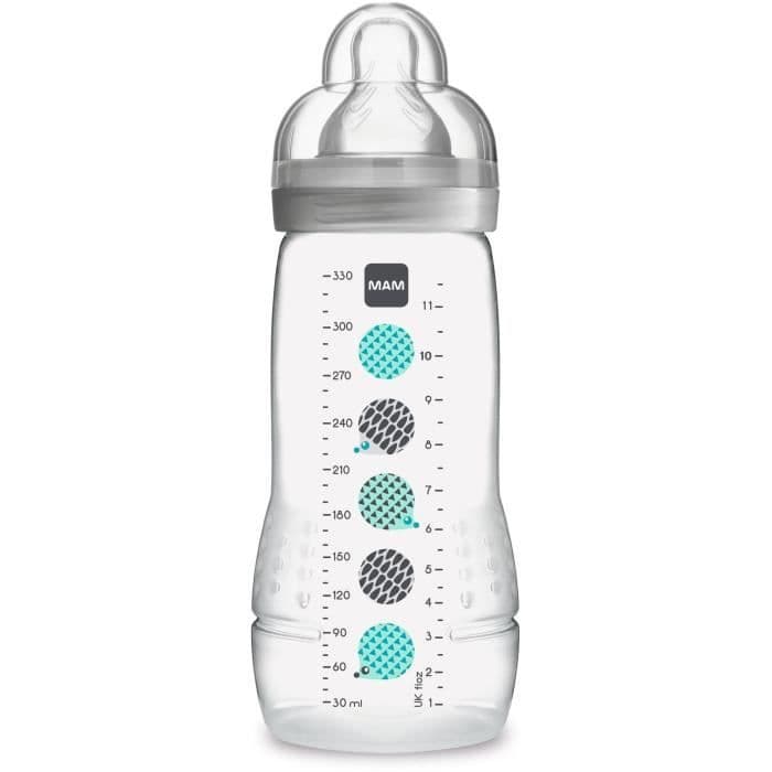 MAM Easy Active 2.-ikäinen vauvapullo koristeltu - 330ml - alkaen 6 kk - Flow Teat X - Unisex