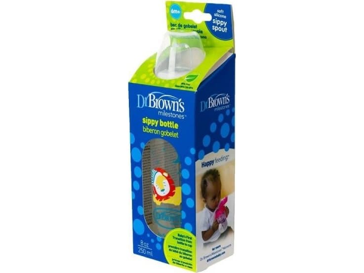 Dr Browns Standard bottle 250ml with a silicone "non-spill" mouthpiece (SB81097)