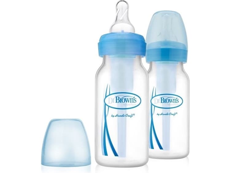 Dr. Browns Feeding bottle 120 ml, 2 pieces, blue (000760)