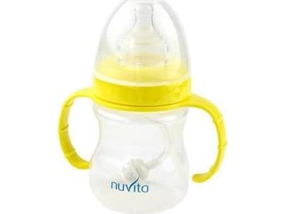 Nuvita Yellow feeding bottle