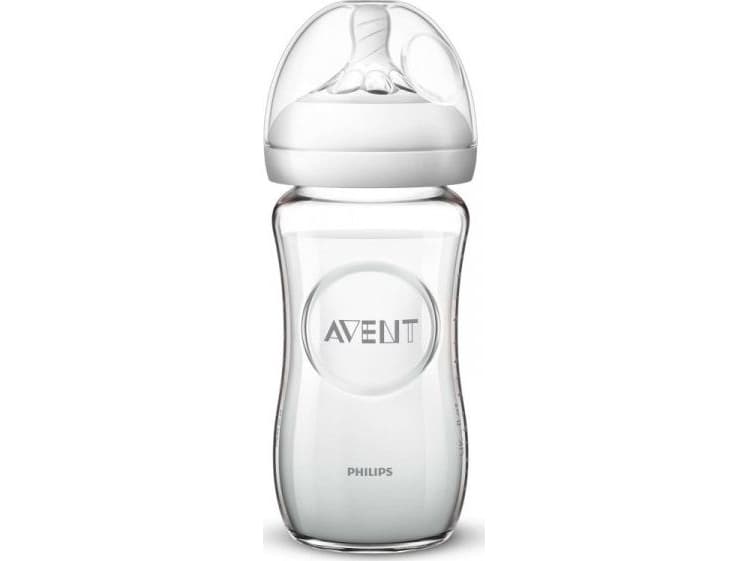 Philips Bottle Natural 2.0 Glass 1m + 240ml (SCF053/17)