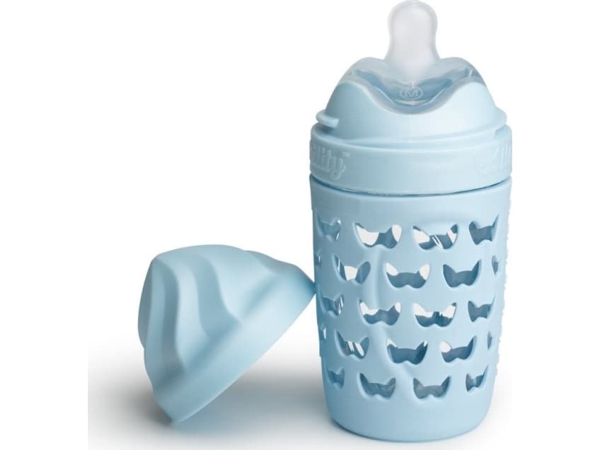Herobility HeroEcoBottle anti-colic bottle - blue, 220 ml, 2m +